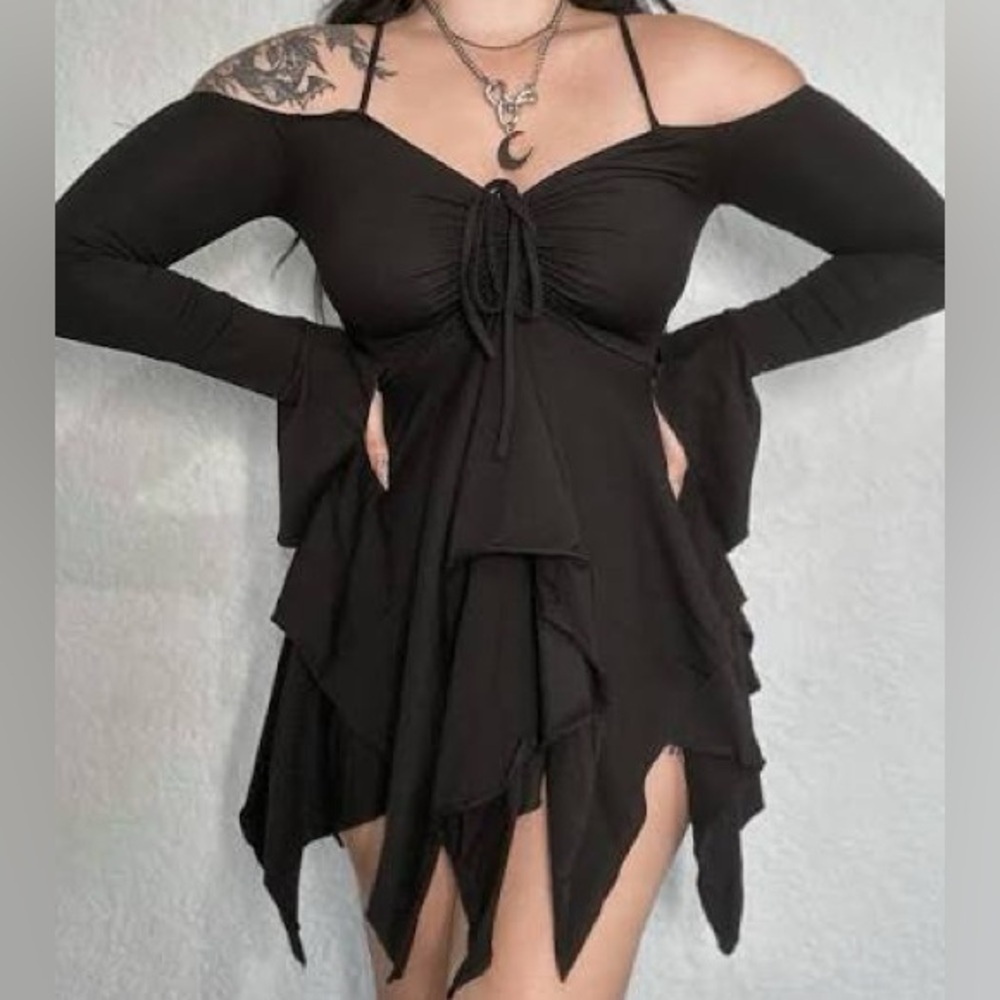 F is for Fairies Dolls Kill black dress - New with tags